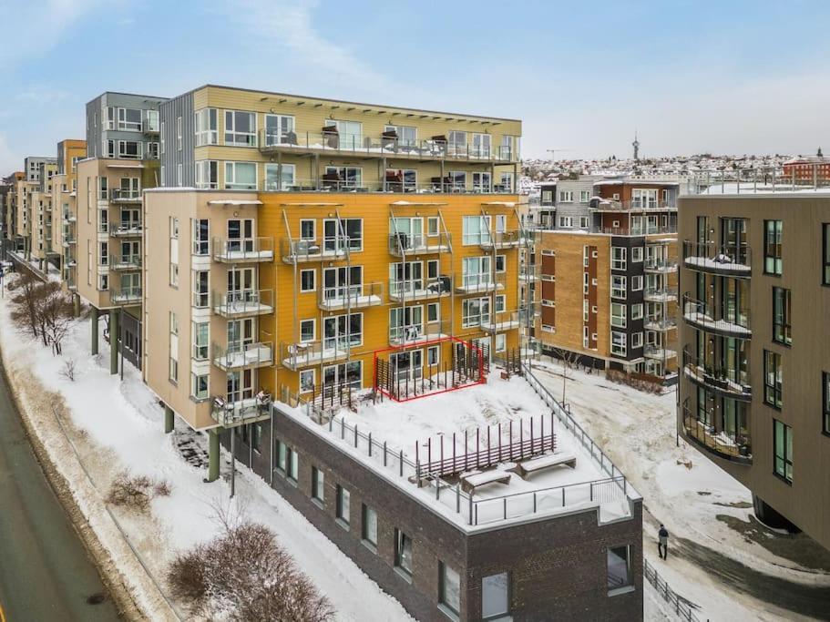 شقة Cozy Cove At Solsiden - 2Br Familyfriendly تروندهايم المظهر الخارجي الصورة